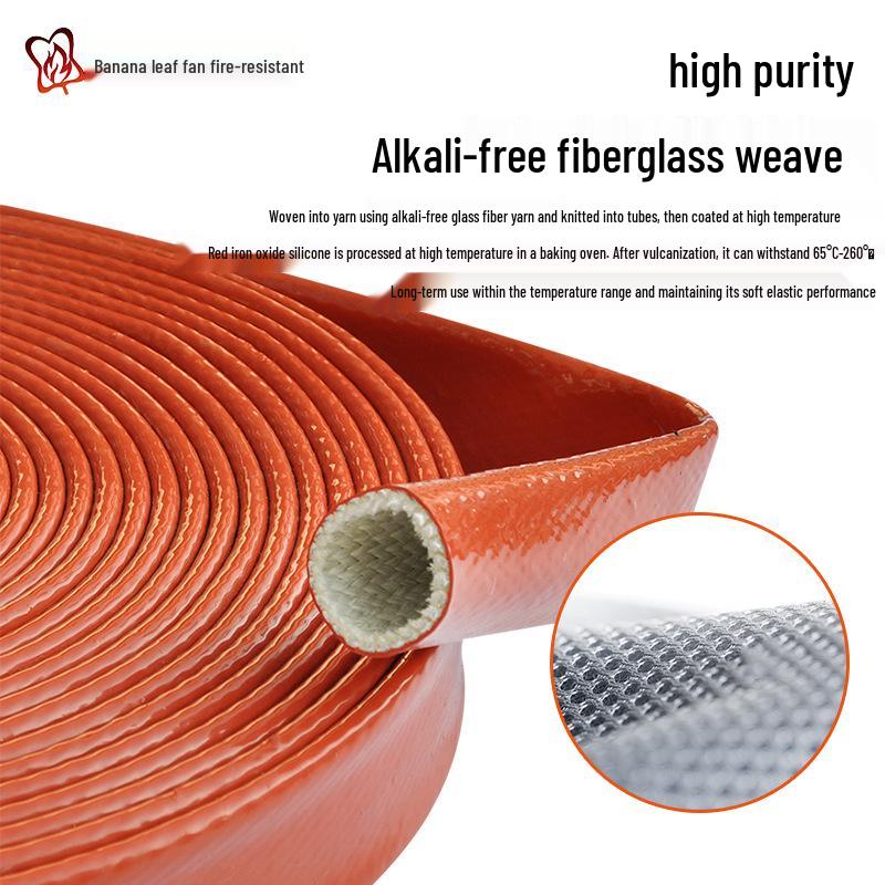 High-Temperature Resistant Fireproof Silicone Rubber Insulating Sleeve