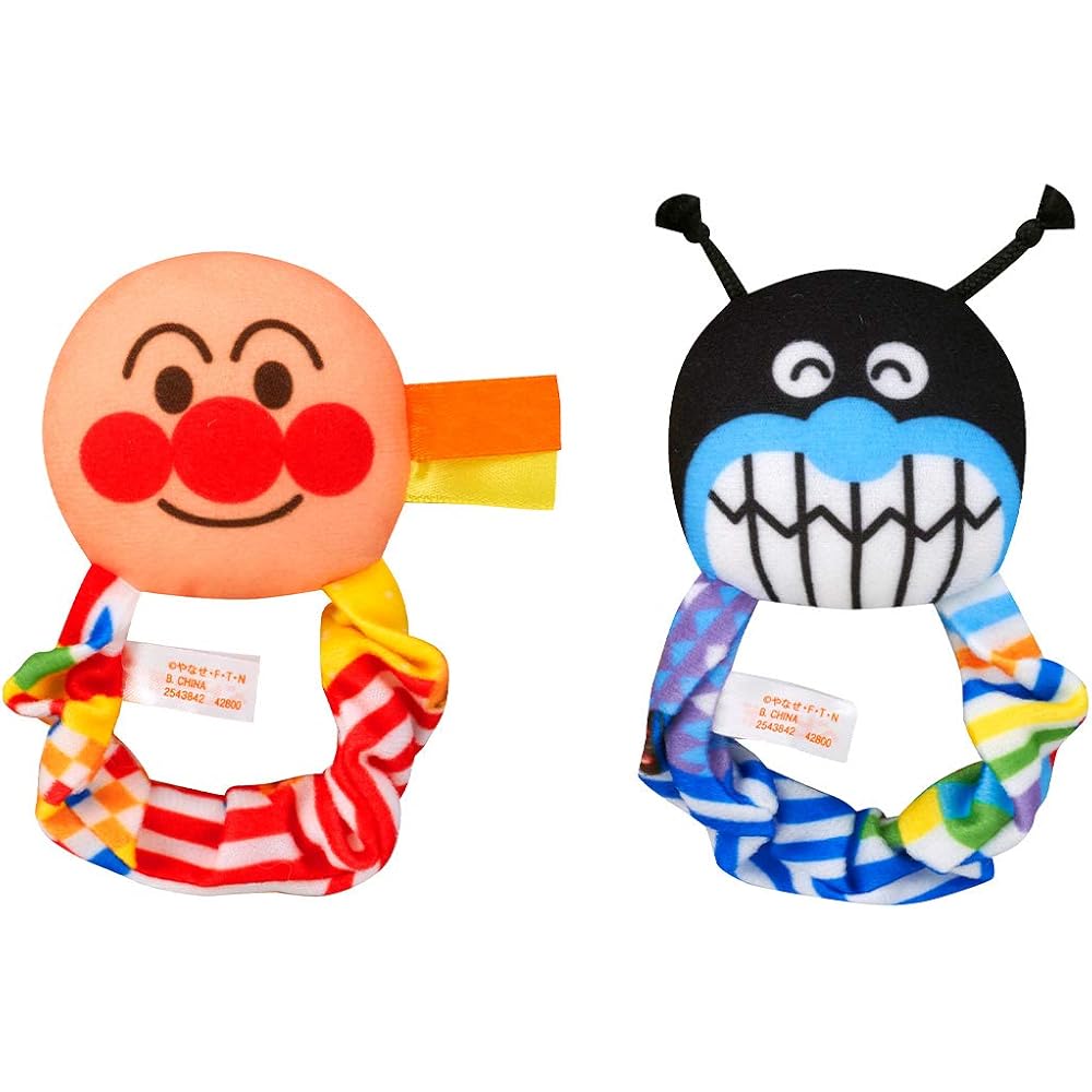 Bandai Baby Lab Anpanman 3-Way Rattle for Hands and Feet Developmental Toy