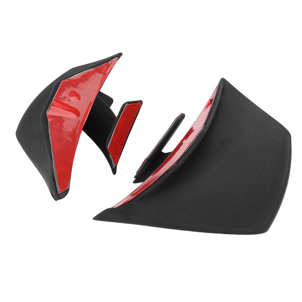 1 Pair Motorcycle Winglet Fairing Reduce Vibration Enhanced Aerodynamics Matte Black Replacement for Suzuki R1000R