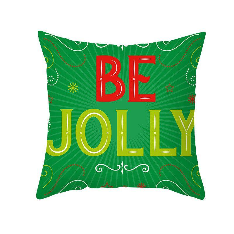 Luxuriously Soft 18 Inch Merry Christmas Cushion Cover With Santa Claus And Holiday Colors