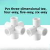 1Pc PVC Pipe Connectors Inside Diameter 20/25/32mm Elbow Tee 4 5 6 Ways Fittings Water Supply Pipe Fittings Equal Connectors