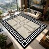 Black White New Chinese Style Living Room Carpet Home Decoration Luxury Non-slip Soft Rug Easy Clean Short Velvet Big Floor Mats