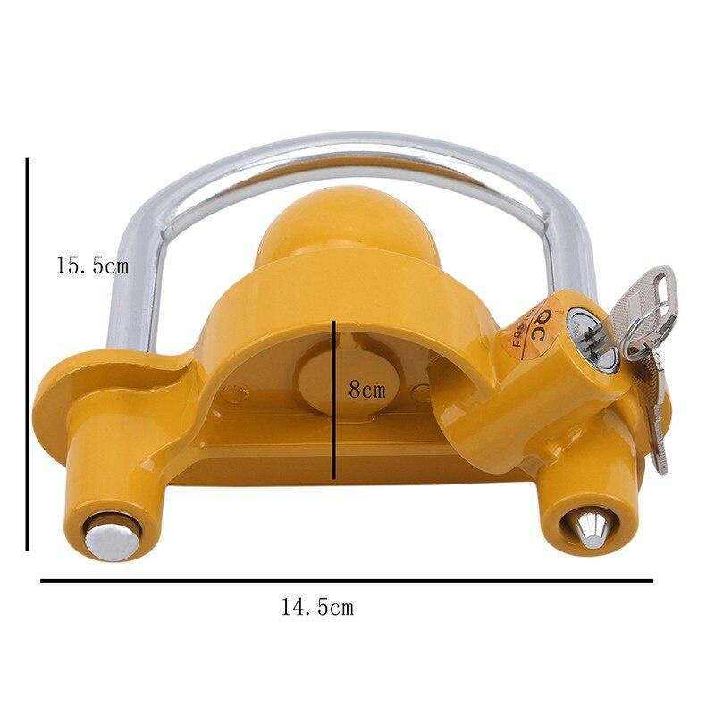 Universal Caravan Accessories Trailer Ball Coupler Trailer Lock Heavy-Duty Hook Anti-Theft Lock Heavy-Duty Hook Lock