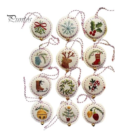 

Рождественский набор для вышивания для начинающих, ручная вышивка, рождественские подвесные украшения, праздничный декор, набор для творчества для взрослых и детей разноцветный