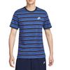Camiseta a Rayas de Manga Corta Simple Versátil Moda Casual de Club para Hombre Tops HJ0551-451