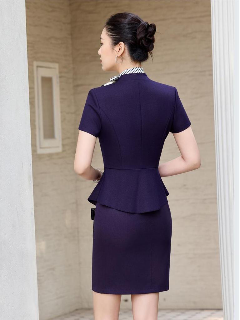 Women's 2026 Summer Fashion Slim Fit Professional Formal Blazer & Skirt Set