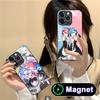 ReZero Rem Ram Glass MagSafe Mobile Phone Case for iPhone 17 16 15 14 13 12 11 Air Pro Max Plus Mini Colorful Cover