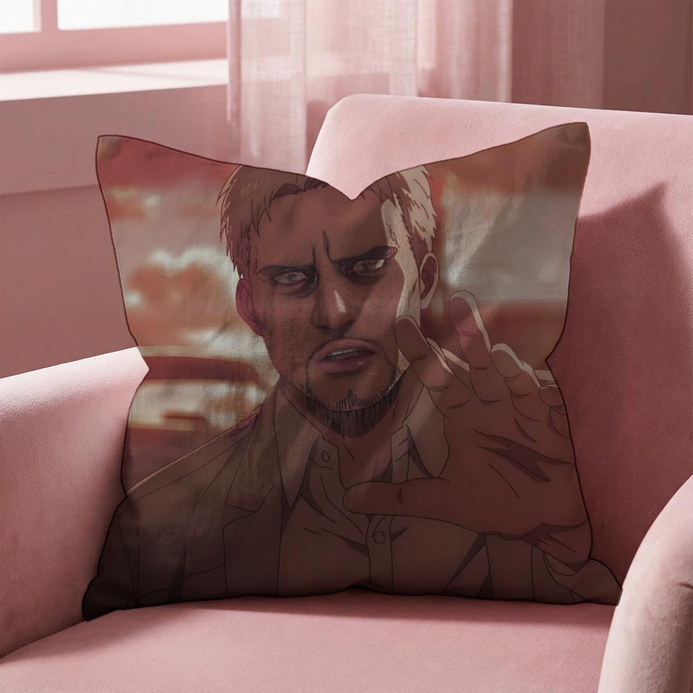

Anime R-Reiner Braun Cushion Cover Multi-Scene Pillow Cover for Home & Car - Reversible, Soft & Durable for Daily Use 30cmx30cm