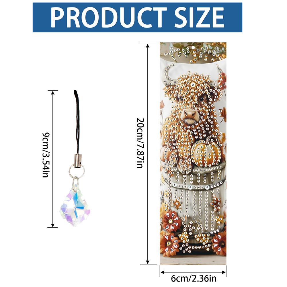 4Pcs DIY with Butterfly Pendants Diamond Painting Art Bookmarks for Beginners Ideal Choice for Home Office Use