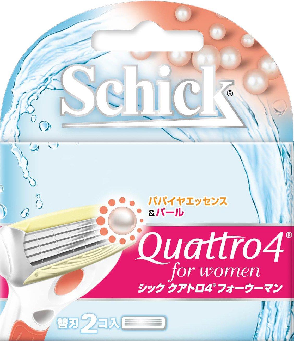 

Schick Quattro 4 Четырехстороннее сменное лезвие для женщин (2 куска)