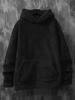 European Style Slim Fit Men's Coral Fleece Hooded Sweatshirt for Autumn and Winter
