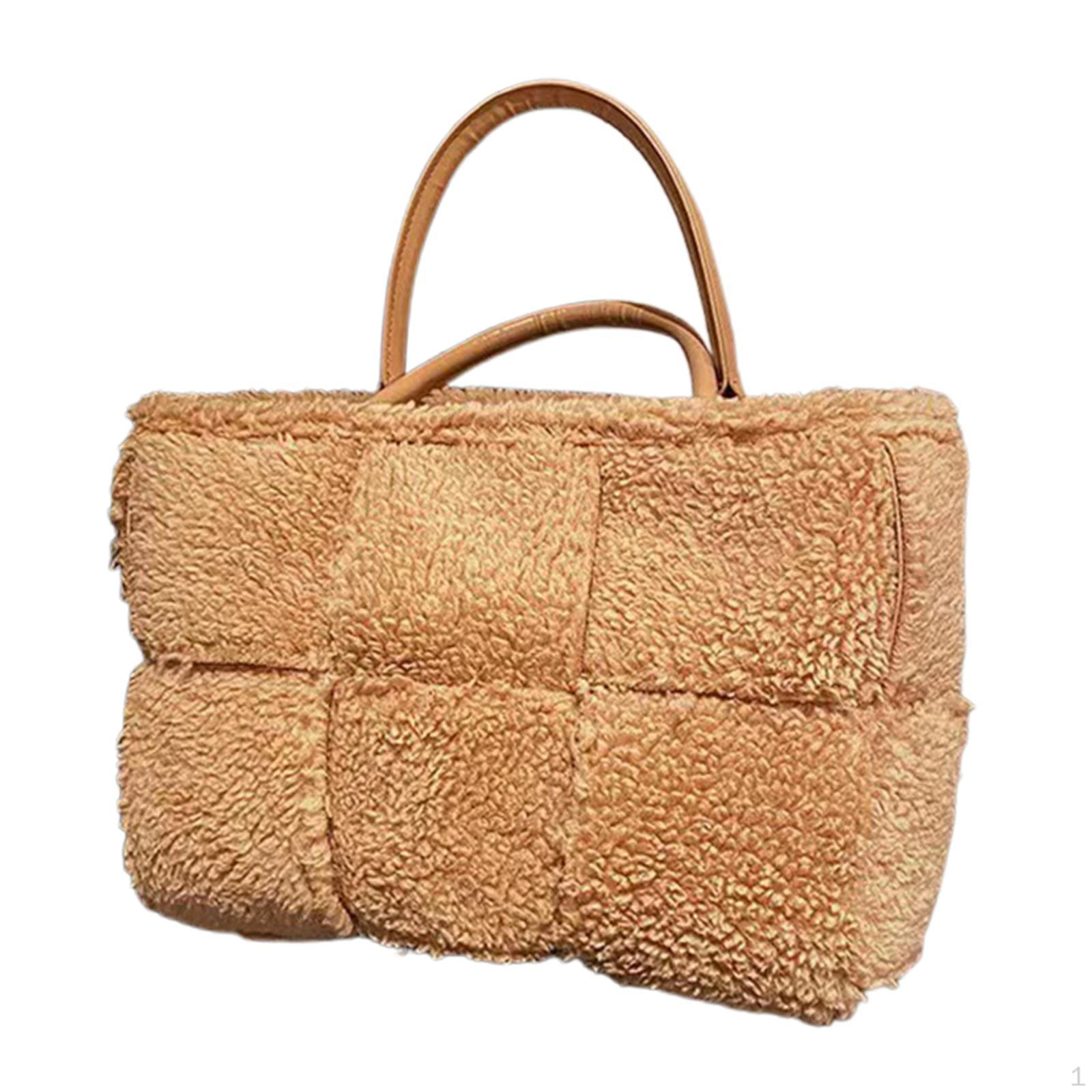 

Женская сумка-тоут женская плюшевая для вечеринки, зимнего путешествия, работы, подарка на день святого валентина