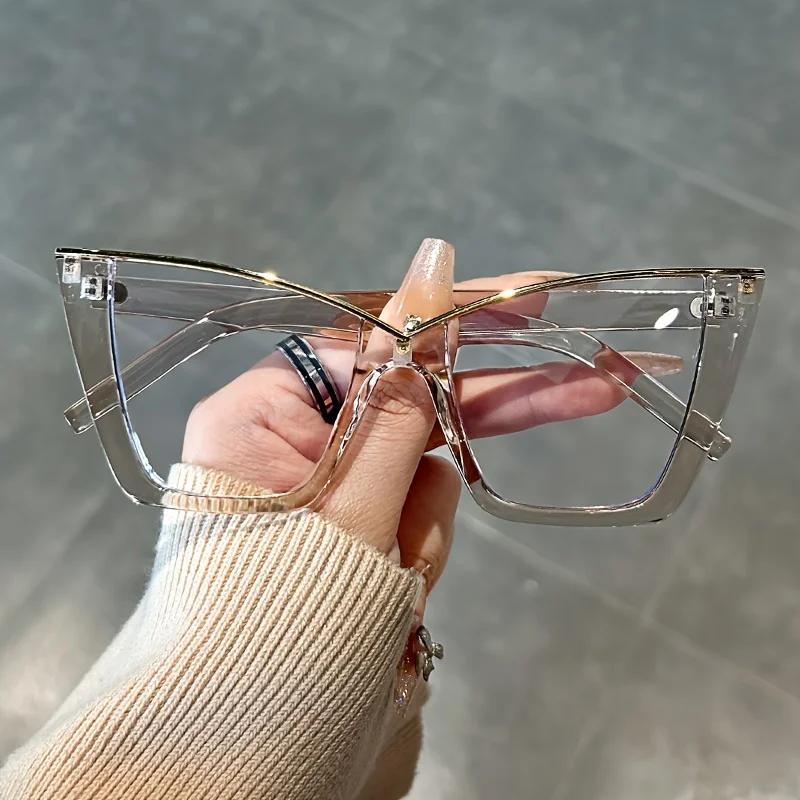 Fashion Women Anti-blue Light Glasses Men Women Transparent Computer Eyeglass Square Eyeglasses Computer Protection