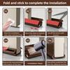 1 Stück 93 cm Selbstklebender Türbodendichtungsstreifen PVC Flexible Türspalt Wind- und Staubdicht Wetterstreifen mit Schalldämmfilz