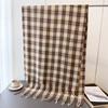 Autumn and winter warm shawl plaid commuter scarf sweet fresh scarf unisex fashion fringed imitation cashmere