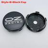 4pcs 60MM Car Wheel Center Caps With OZ O.Z Racing Logo Emblem Wheel Hubcaps Auto Rim Hub Cover Car Accessories