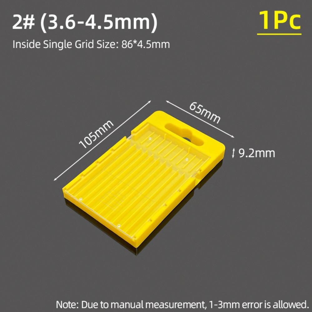 

1Pcs Plastic Drill Bits Storage Box Pull-out 5/10 Grids Tool Parts Storage Case Multi-gauge Hardware Tool Box