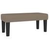Taupe Fabric Bench 70 X 30 X 30 Cm