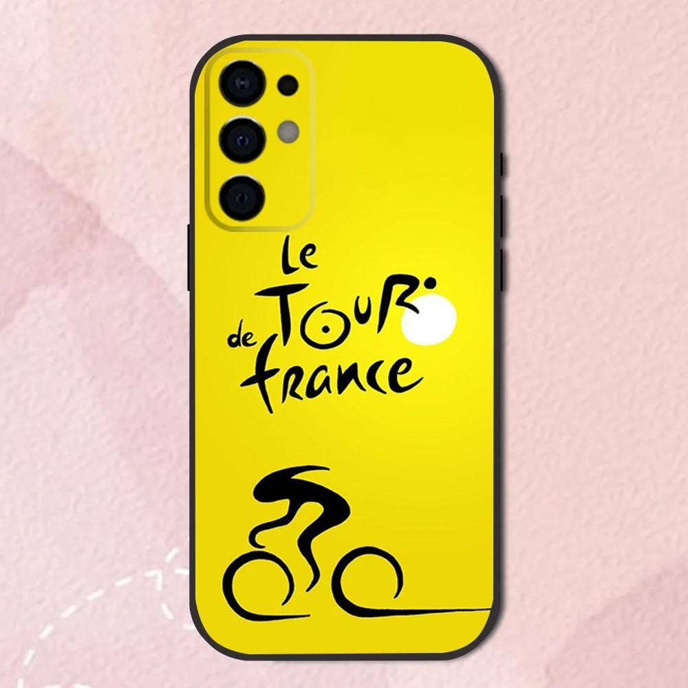 T-Tour De France Bicycle Exercise Phone Case For Samsung S24,S21,S22,S23,S30,Ultra,S20,Plus,Fe,Lite,Note,10,9,5G Black Shell