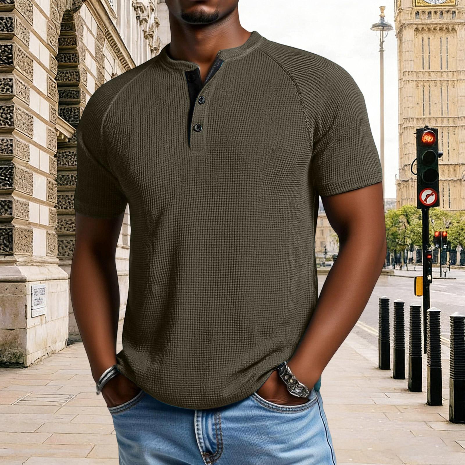 Мужской  Крутой  Парень  Спорт  На  Открытом  Воздухе  Досуг  V-образный вырез  Короткие рукава L