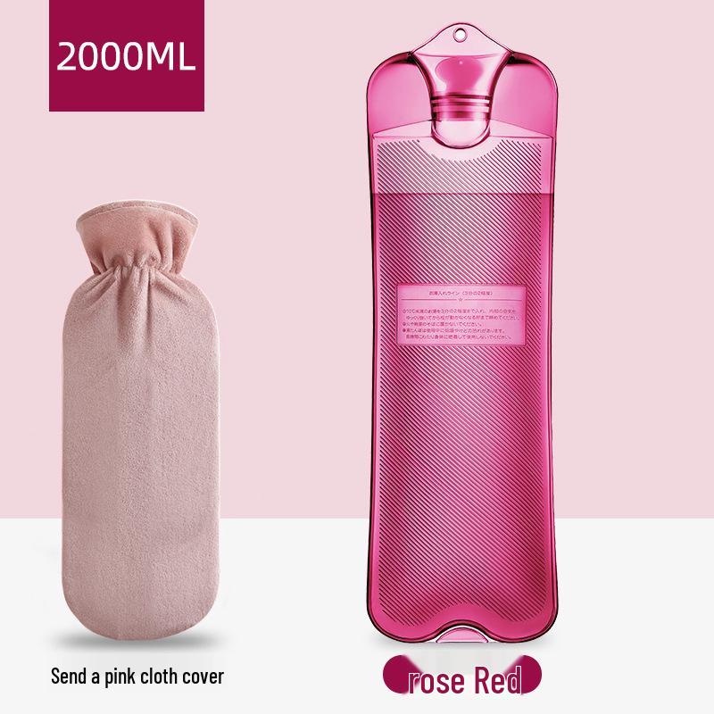 Long PVC Hot Water Bottle Hand Warmer & Massage Bag