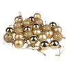 24PCS 3cm Christmas Ornaments Plastic Glossy Matte, Chrome Ball Decor for Xmas Tree Holiday