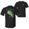 Scribble Mahi Fishing T-Shirt, Fish Graphic Tee, Soft Cotton Blend Ocean Apparel