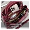 2026 Fashionable Woven Texture Bucket Handbag: High-End Chain Shoulder & Crossbody Versatile Commuter Bag