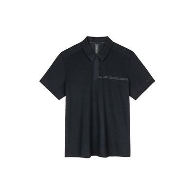 Outdoor Series Solid Color Breathable Pullover Sports Polo Shirt Men Polo Shirts Basic-Black 152420113-3