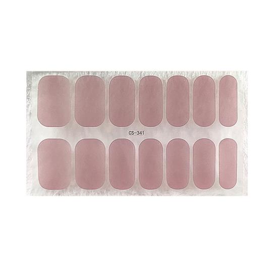 1 Sheet Gel Nail Strip UV Free Easy Apply Remove Self-adhesive Nail Sticker Long Lasting Waterproof Quality Glitter Solid Color Decorative Nail Wrap
