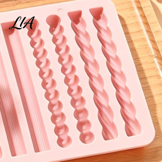 Baking Essentials for Home Silicone Chocolate Rod Mold, 12 Cavity Non-stick Tray, Heat Resistant Refrigerator Safe Ice Cube Mold Flexible Strip