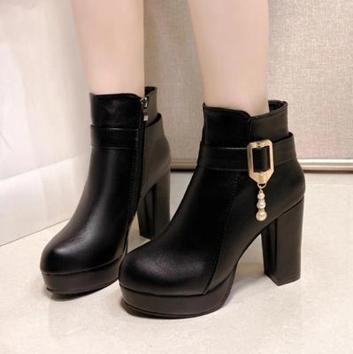 Winter Booties Women Fashion Solid Color Round Head Side Zipper Design Elegant And Comfortable Women Ankle Boots Size 34-42