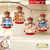 Set Of 10 Wooden Nutcracker-Themed Hanging Ornaments With Strings – Festive Holiday Tree & Party Decorations