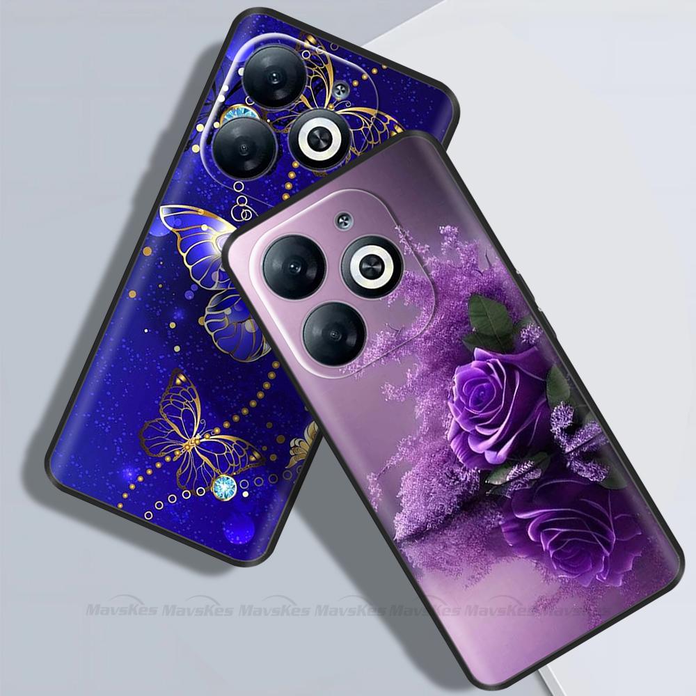 Phone Case For Infinix Smart 8 8pro 8Plus Cute Cartoon Painted Back Cover Soft TPU Bumper For Infinix Smart 8 Pro Plus Case Capa