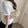 Yogodlns Boho Floral Sequin Shoulder Bag, Women's Vintage Embroidered Hobo Purse Casual Armpit Handbag for Daily Use