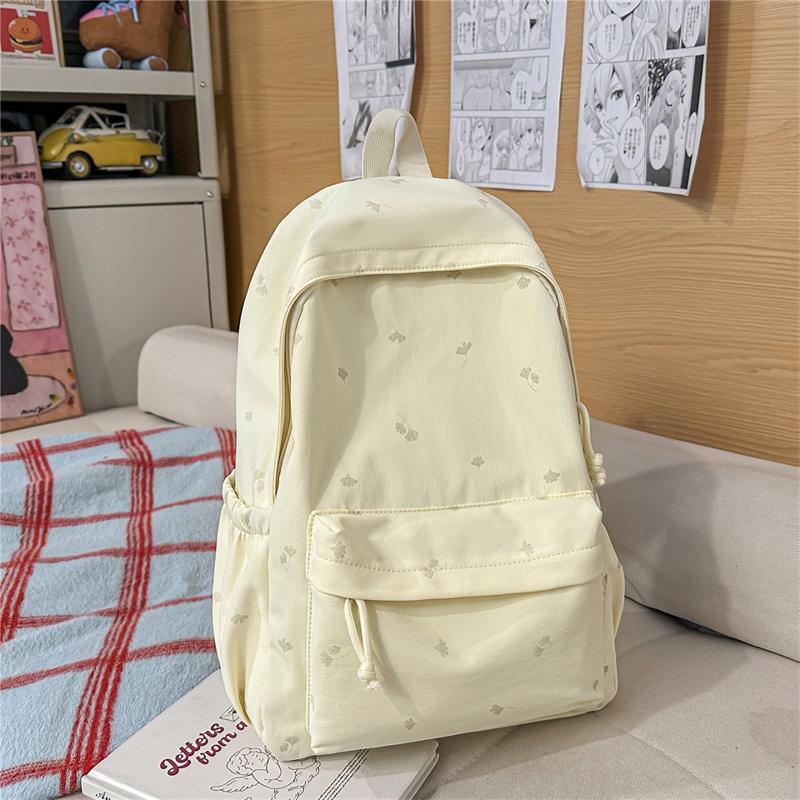 Student's Large Capacity Schoolbag Women's Embroidered Backpack