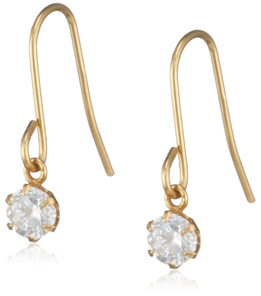 ESTELLE 18K Yellow Gold Cubic Zirconia Earrings (S) 0231-3437-0016-0000