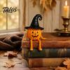 Handmade Vivid Character Statues 3D Printed Halloween Decoration, Cute Ghost Pumpkin Figurine with Holiday Party Atmosphere Ornaments Movable