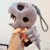 Plush Fabric Dinosaur Doll Headwear Soft Stuffed Dinosaur Keychain Charm  Gifts