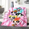 1pc Powerpuff2 Blanket, Gift, for Men and Women, Soft Blanket, Good for Sofa Bed Couch Travel, Lightweight Flannel Blanket