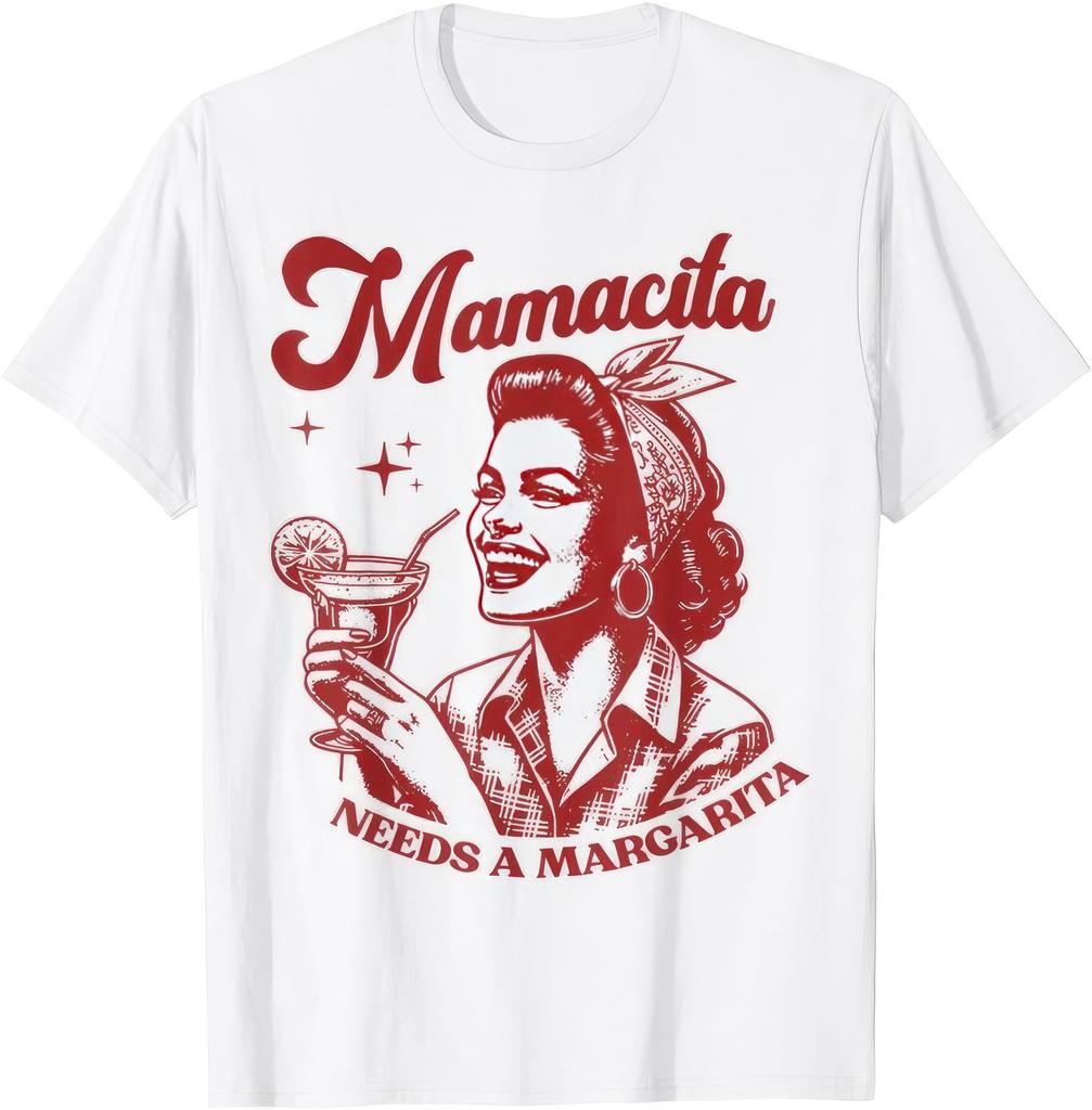Mamacita Heeft Een Margarita Nodig Grappige Spaanse Quote Feest Grafisch Unisex T T-shirt