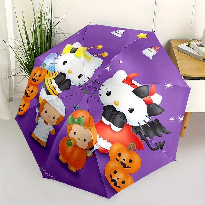 

1pc Hello Kitty Halloween Costumes Umbrella with Plastic Handle,Suitable for All Seasons Home Travel Outdoor UmbrellaSanlio584