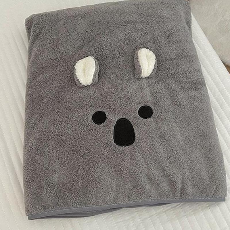 Fashionable And Cute Bathroom Absorbent Cartoon Koala Bath Towel