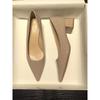 2025 Women's Black Patent Leather Low Heel Pointed Toe Work Shoes - Versatile & Simple Design