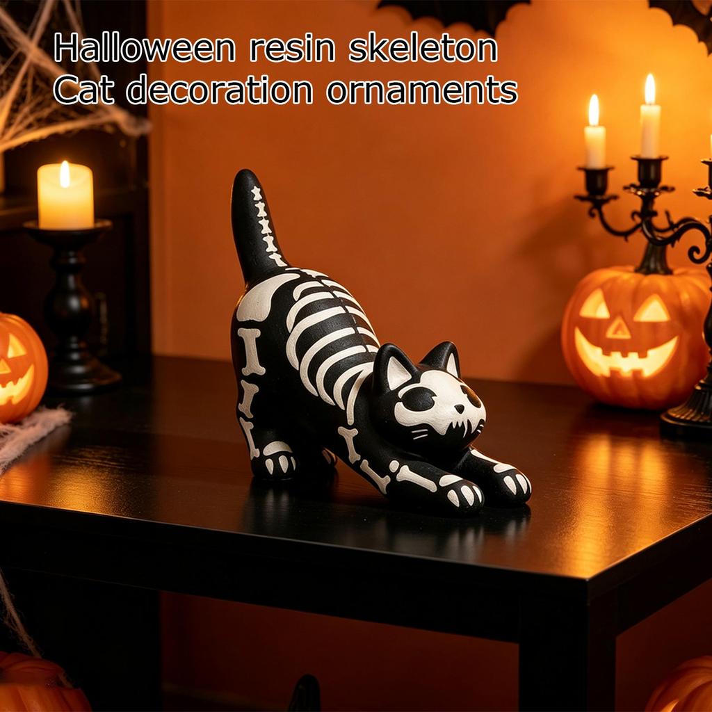 Halloween Resin Skeleton Decoration for Home and Seasonal Display