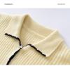 Elegant French Hand-Crocheted Cashmere Lapel Knitwear - Little Coco Style Women's Top