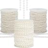 5-Meter Tailorable DIY Plastic White Faux Pearl Bead Chain for Jewelry Making, Hair Accessories  Wedding Decor & DIY Crafts