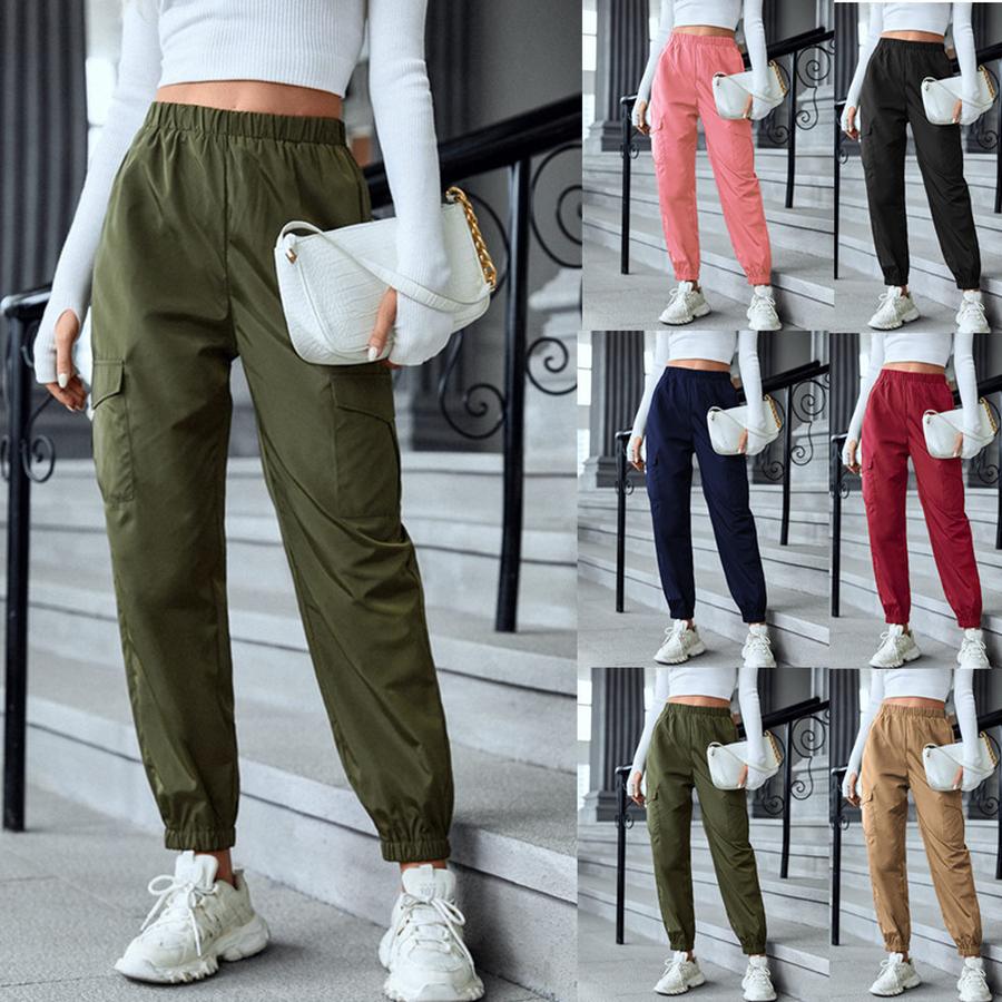 New Women's Pants Multi-Color Casual Workwear Pants Multi-Pocket Girls' Trousers
