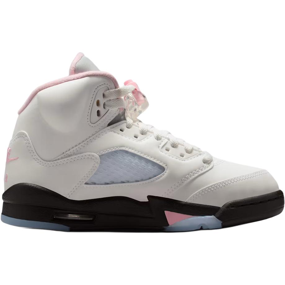 Air Jordan 5 Retro GS Medium Soft Pink Kids Sneakers White Black HQ7980-102