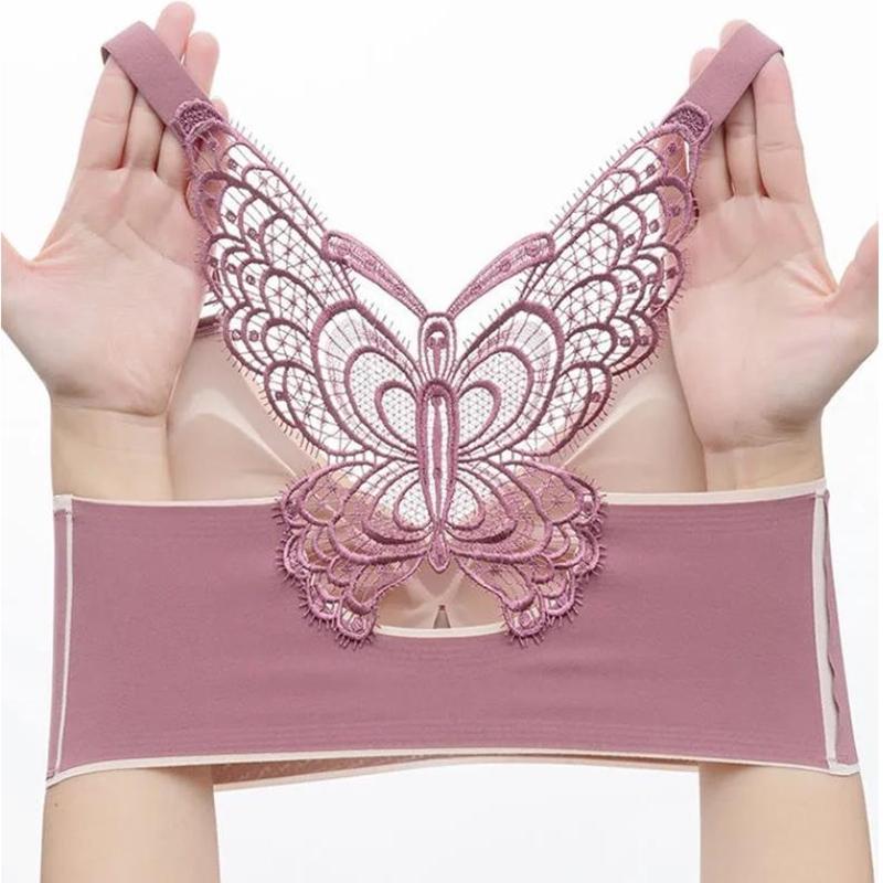 Seamless Butterfly Beauty Back Bra Plus Fat Plus Size Underwear Women's Camisole No Steel Ring Wrap Tube Top Bra